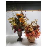 Fall faux flower arrangements