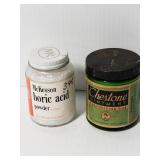 Vintage powder and ointment jars