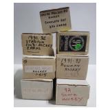 Boxes of Hockey trading cards from 1990-94