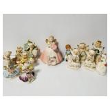 Vintage porcelain angels; 13 pieces