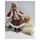Vintage porcelain doll pair