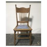 Antique oak dining chair