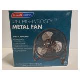 New 9in high velocity metal fan in box