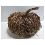 Twig pumpkin decor piece