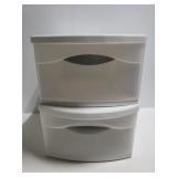 Stacking Sterilite drawer bins