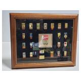 CocaCola Olimpic pin framed display