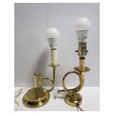 Two metal instrument lamps