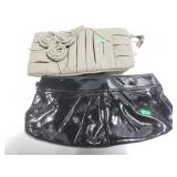 Two wristlet clutches