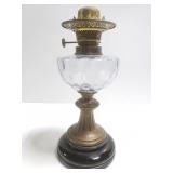 Craftsman style spelter lamp