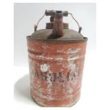 1930s galvanized gas can