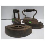 Primitive cast iron irons