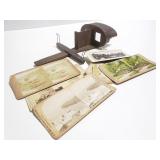 Antique stereoscope with photos