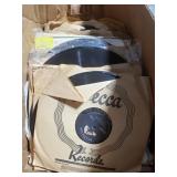 Vintage vinyl record collection