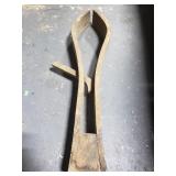 Antique leather maker stitching clamp