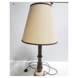 Vintage lamp with metal base