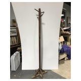 Primitive wood coat rack
