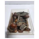 Antique door knobs and hardware collection