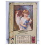 Vintage Darbys Grocery 1926 advertising calandar