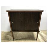 MCM style night stand cabinet