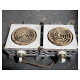 Antique electric porcelain enamal stove