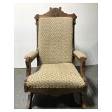Victorian Eastlake platform rocker