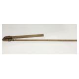 Antique grain flail primitive farm tool