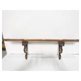 Wood wall shelf