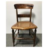 Petite cane seat chair