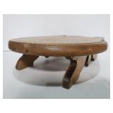 Antique oak horseshoe footstool