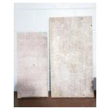 Two marble slab peices