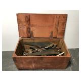 Old tool chest w/ contents