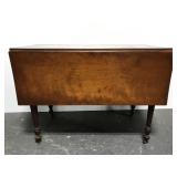 Cherry wood drop leaf table