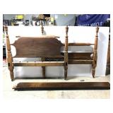 Antique cherry wood rope bed