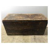 Large old wooden chest