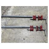 Pair of bar clamps on 4 ft bars