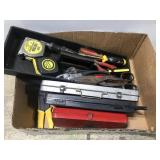 Box of assorted tools