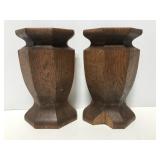 Oak wood architectural salvage pieces