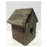 Rustic weathered old birdhouse