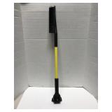 Yellow auto ice scraper snow brush