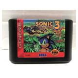 Sonic Hedgehog 3 Sega Genesis game cartridge
