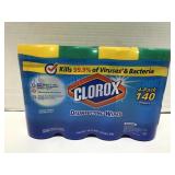 Clorox 140 pack disinfecting wipes bleach-free