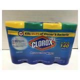 Clorox 140 pack Disinfecting wipes bleach-free