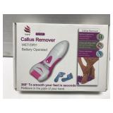 Battery operated wet/dry callus remover