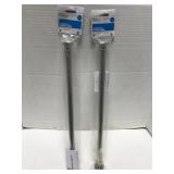 Two 18-30 inch tension curtain rods