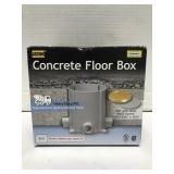 Concrete floor box
