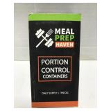 Meal prep haven portion control containers, 7 pc