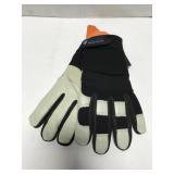 Cowhide leather palm insulated gloves, size Med.