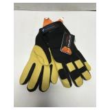 Cowhide leather palm insulated gloves, size Med.