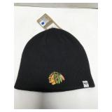 Toddler size Blackhawks hockey beanie hat