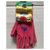 Ladies pink gardening gloves size S-M